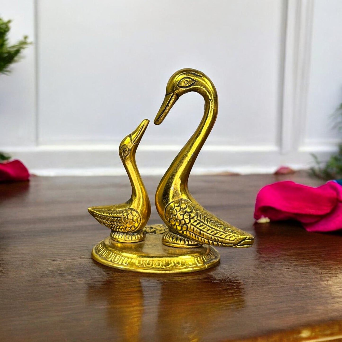 Love Birds Metal golden