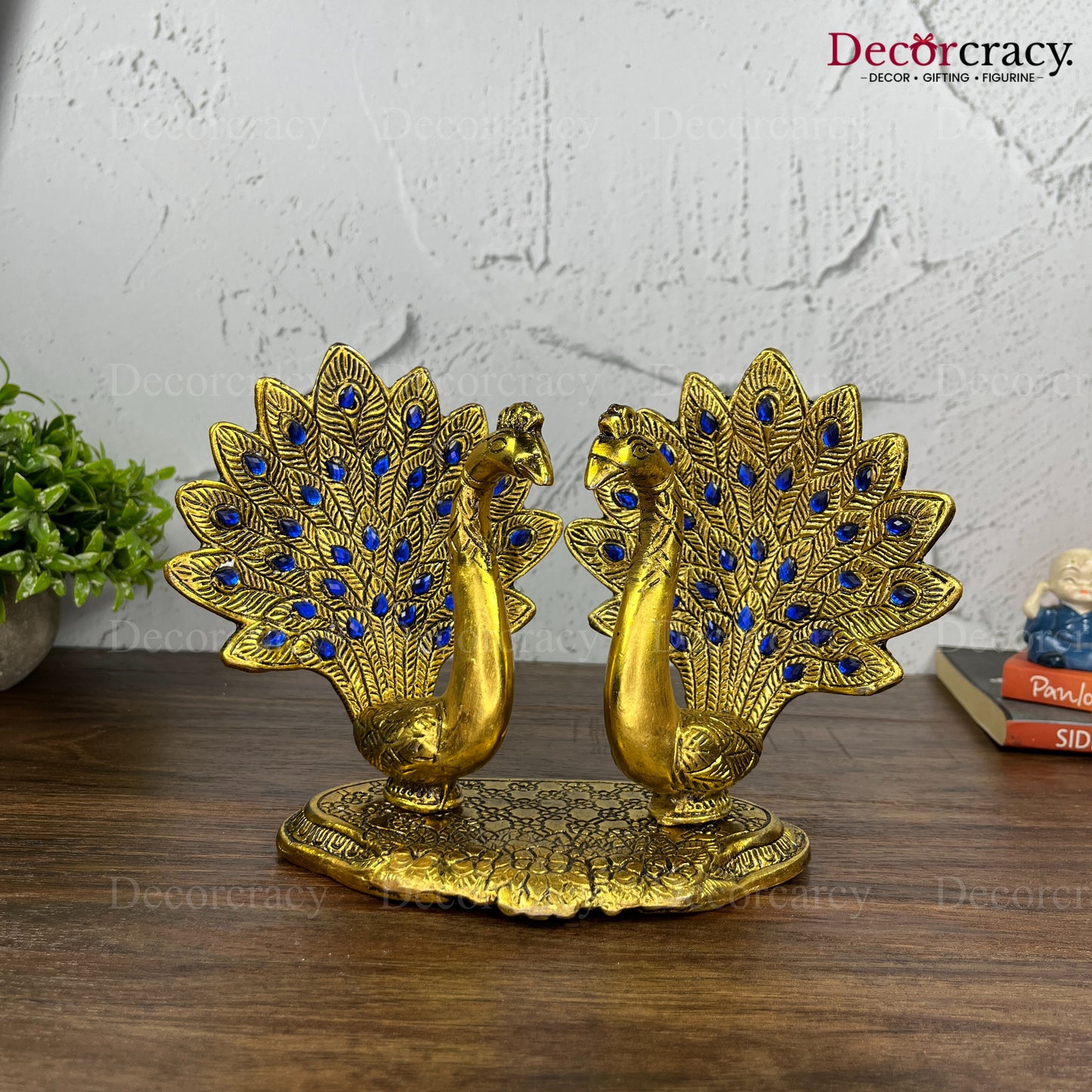 Peacock Set Metal golden