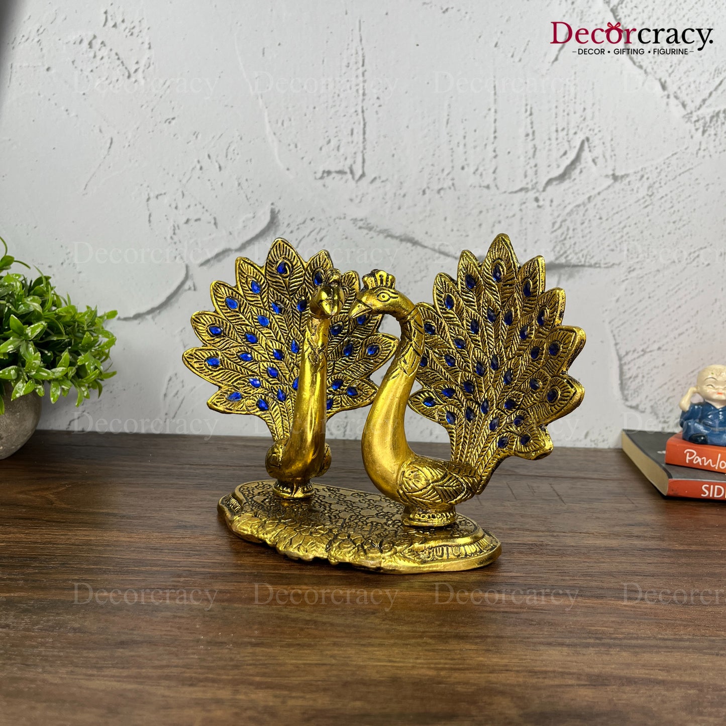 Peacock Set Metal golden