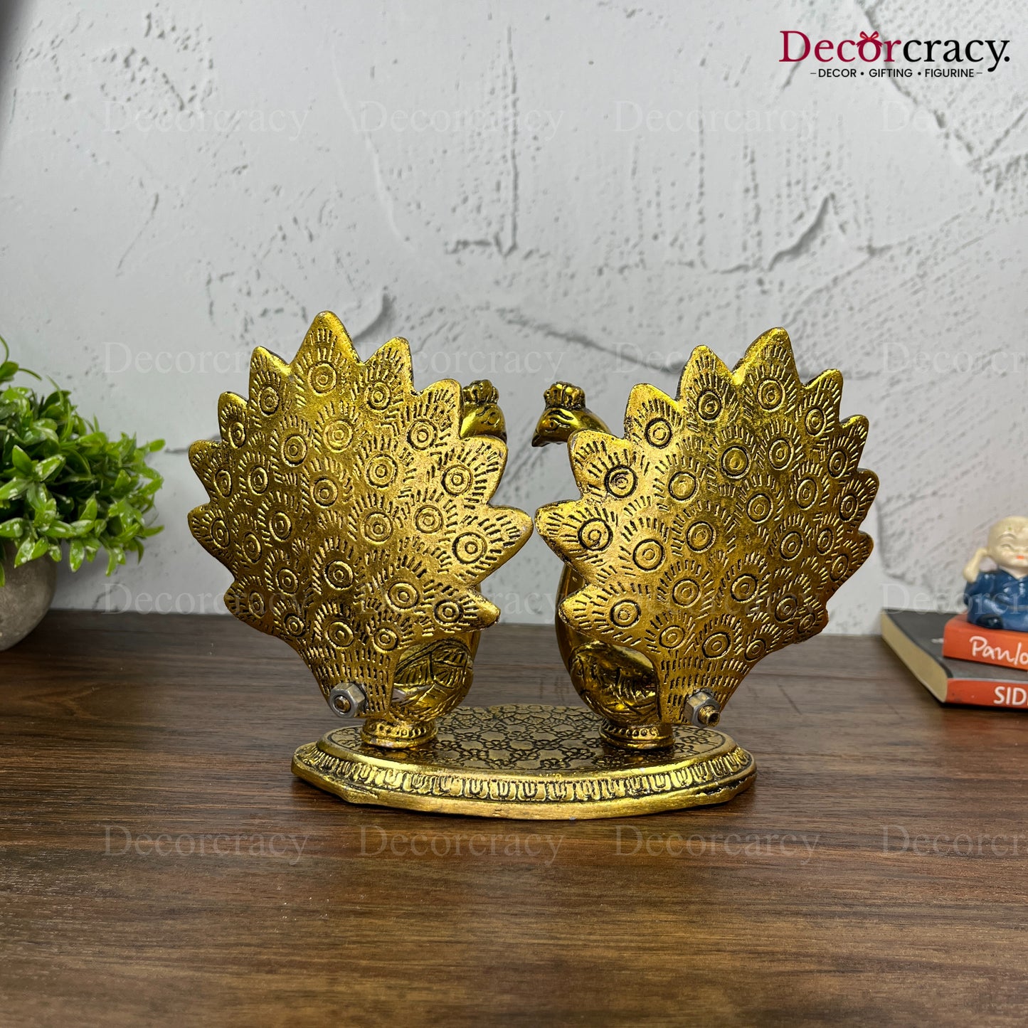 Peacock Set Metal golden