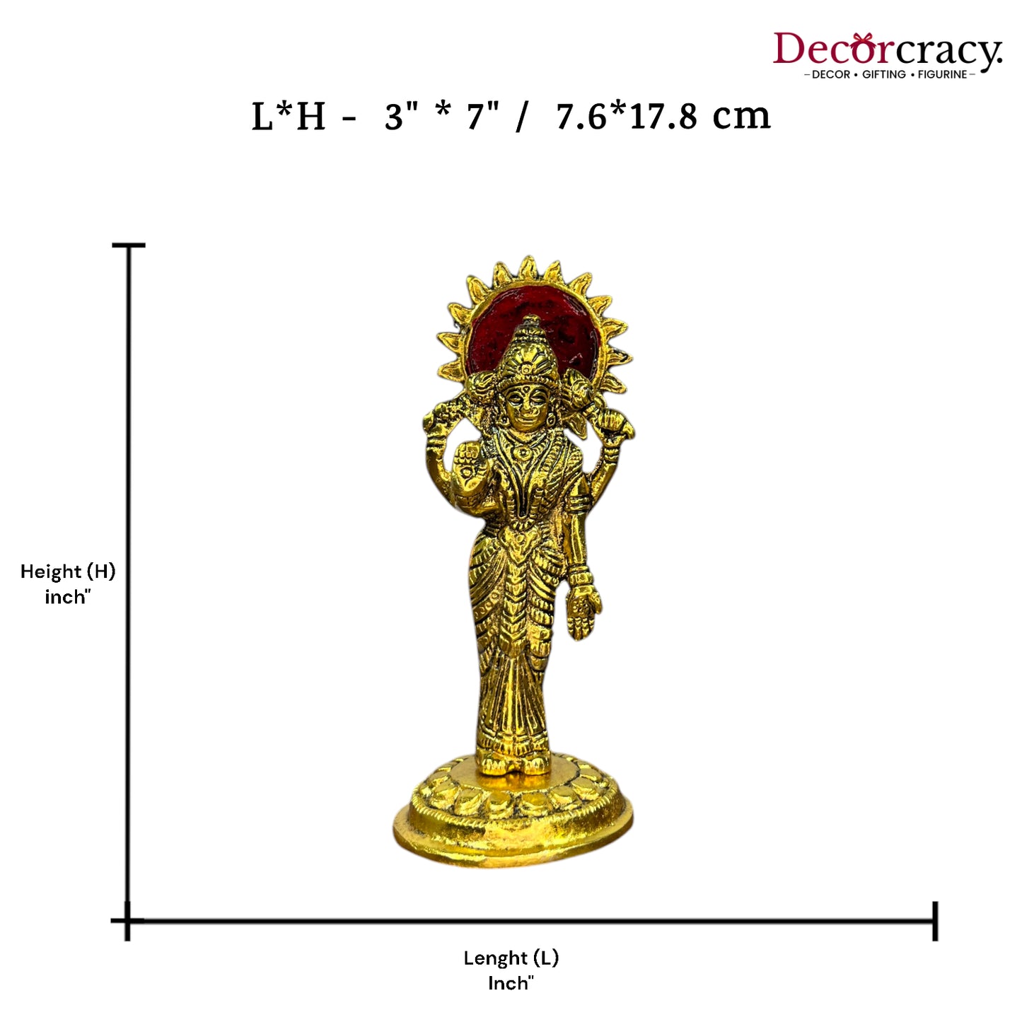 Devi Lakshmi Metal golden