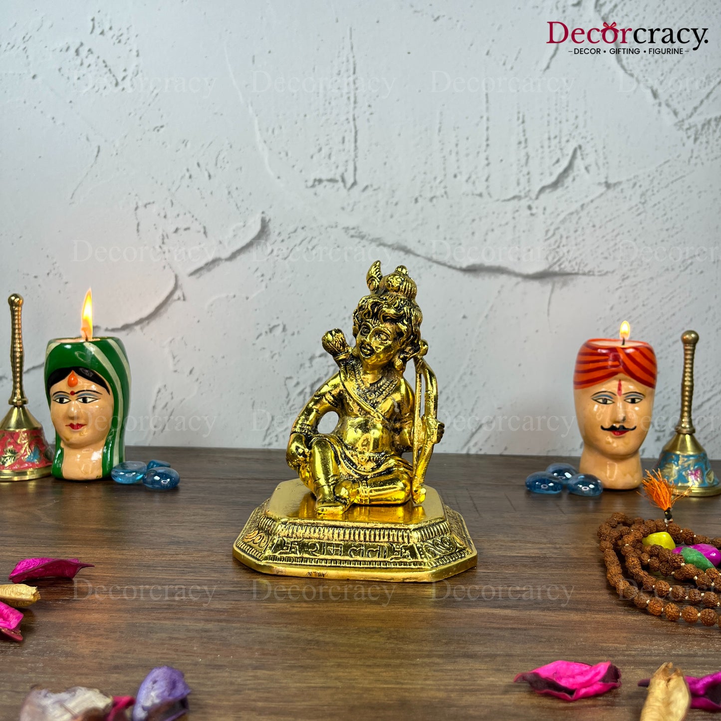 Shree Ram Lalla Ayodhya Metal golden