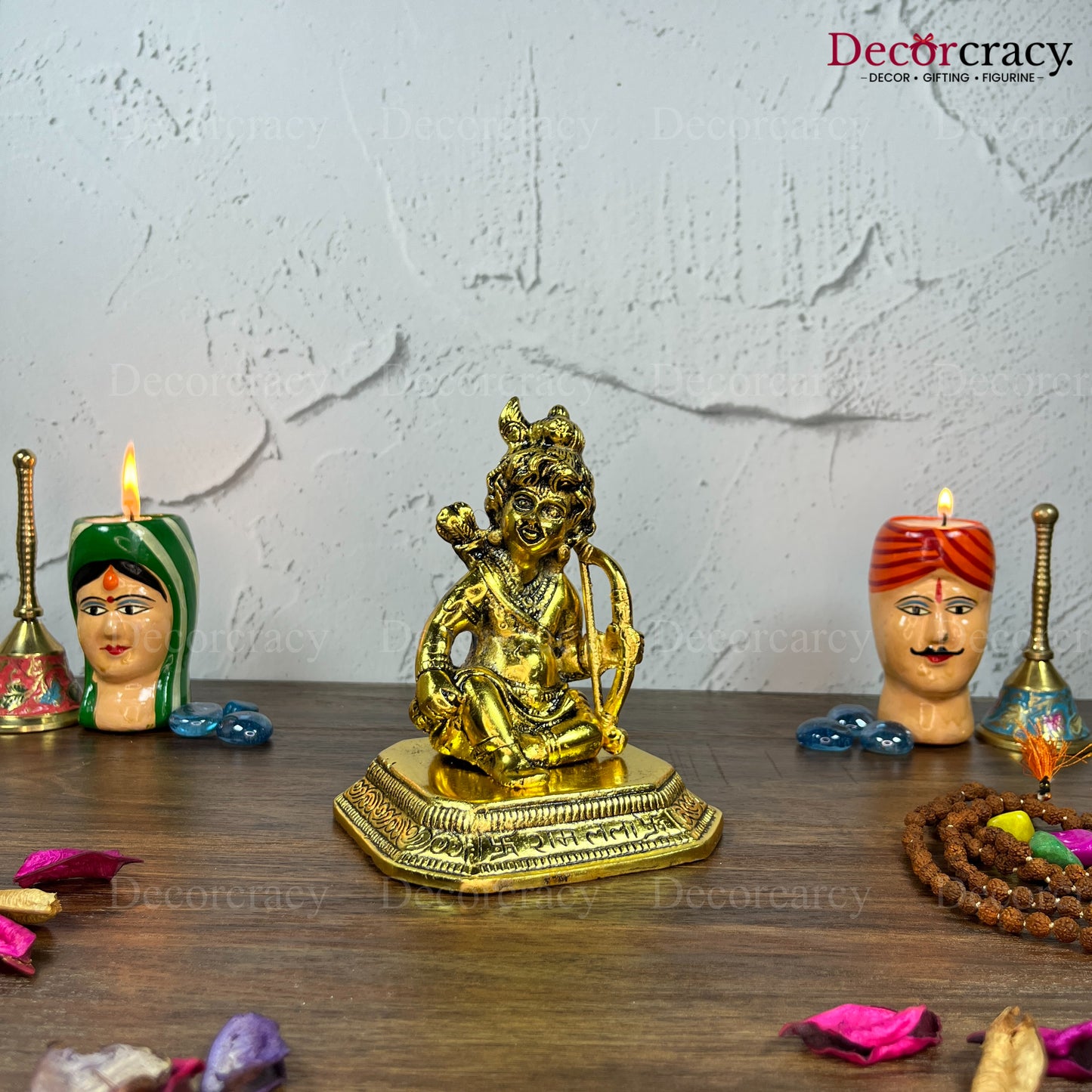 Shree Ram Lalla Ayodhya Metal golden