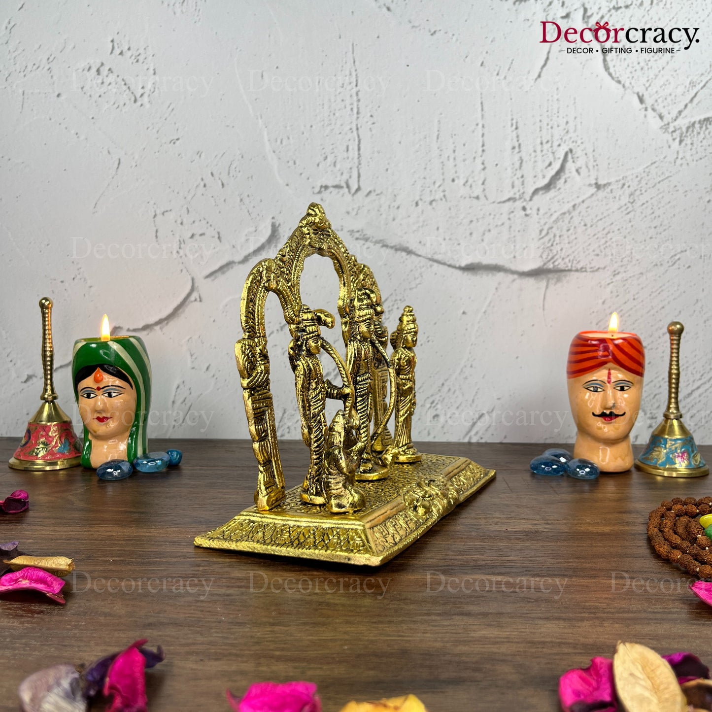 Shree Ram Darbaar Mehraab Metal golden