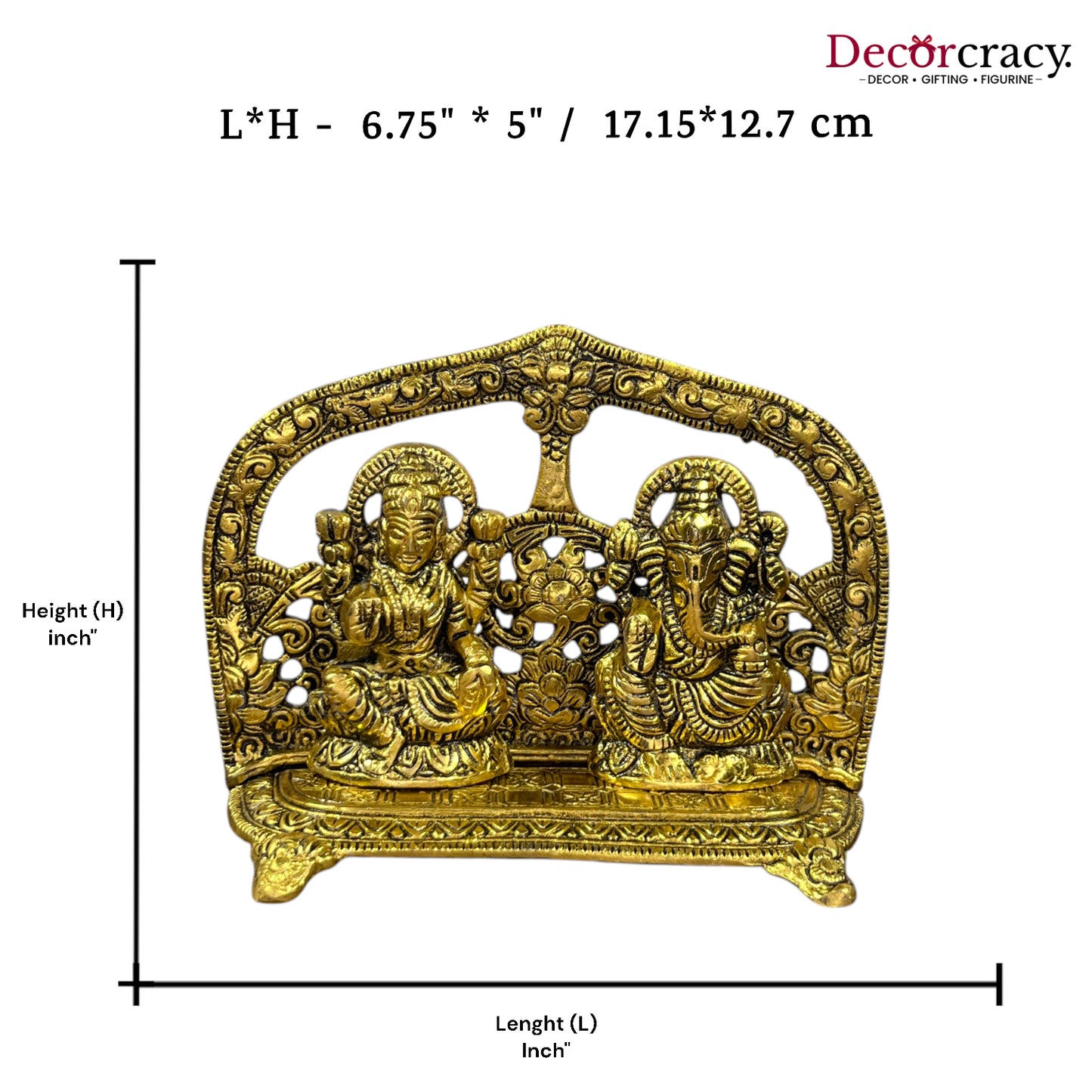 Shree Lakshmi Ganesh Ji Metal golden