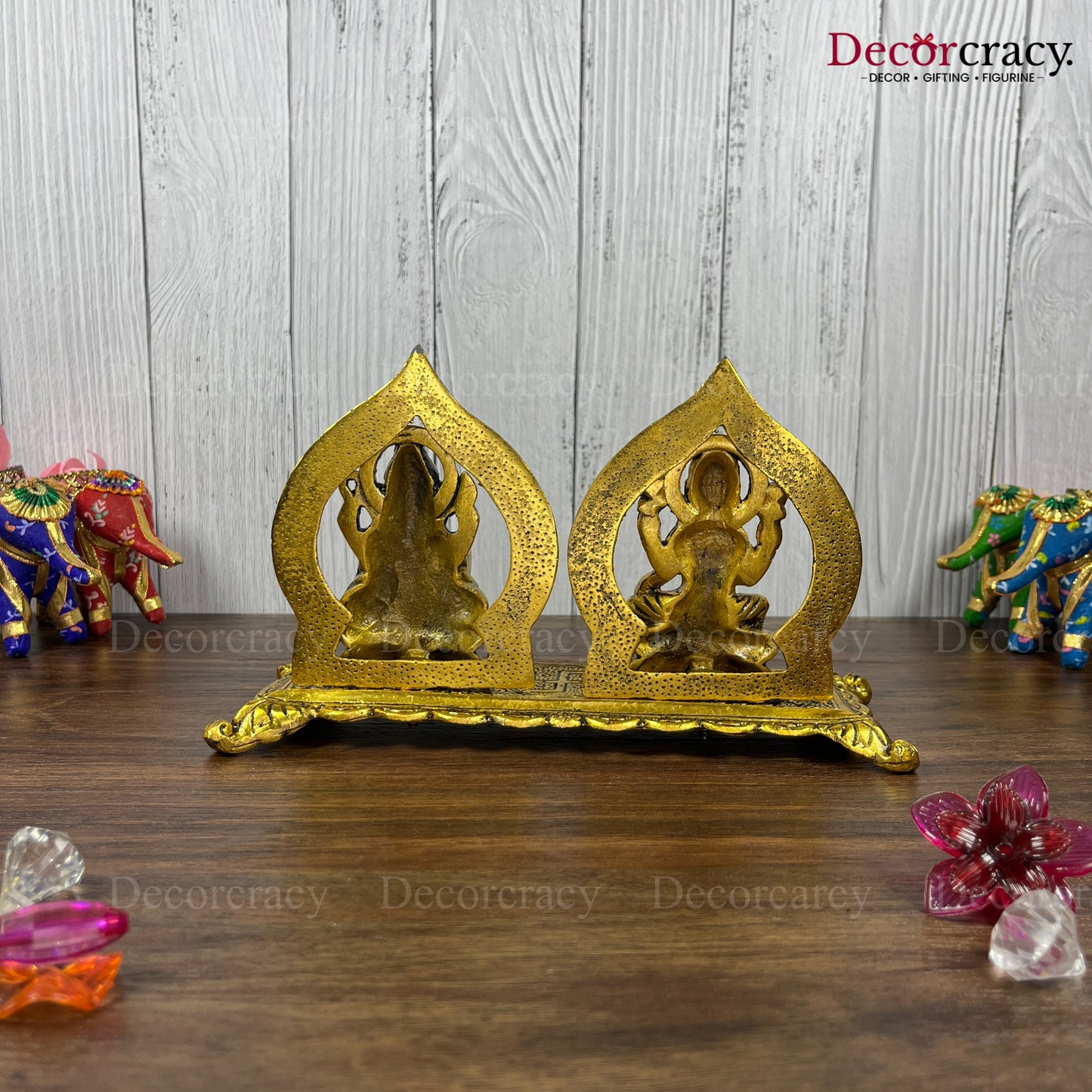 Shree Lakshmi Ganesh Paan Patta Metal golden