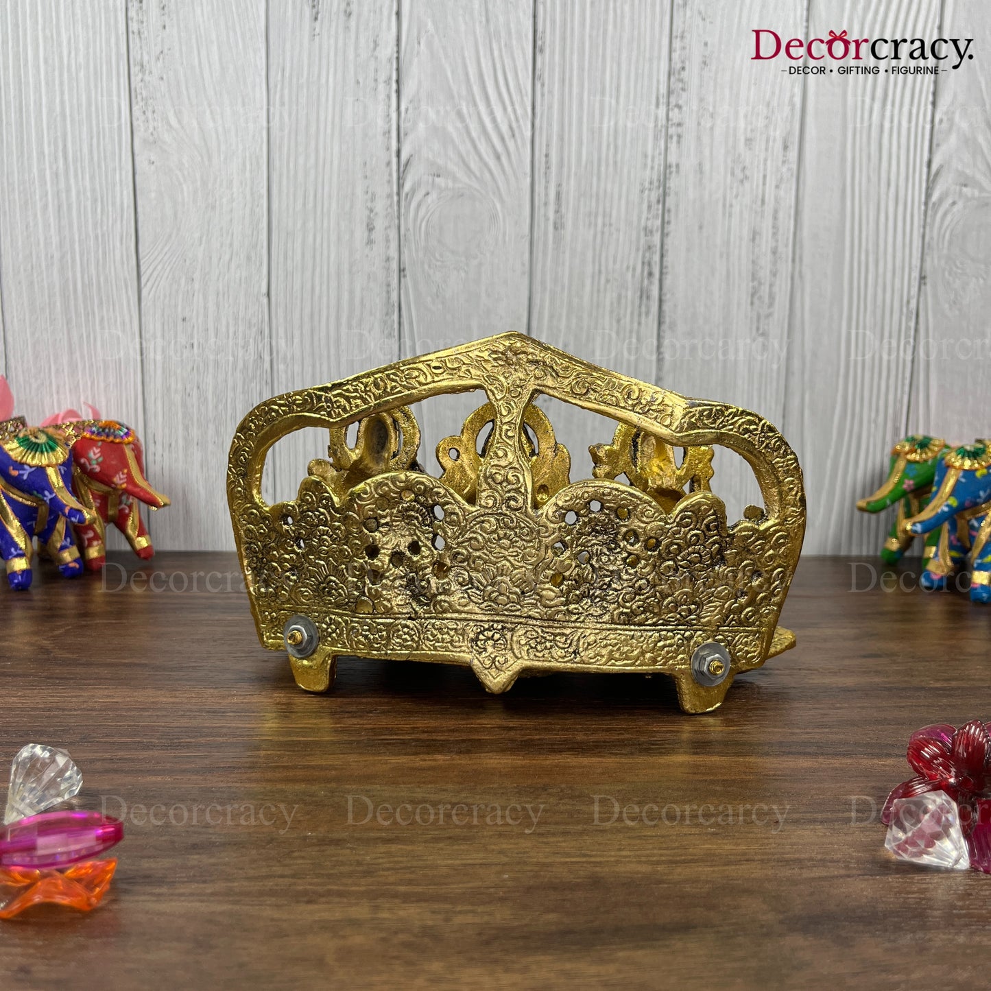 Shree Lakshmi Ganesh Saraswati 6 Deepak Mehraab Metal golden