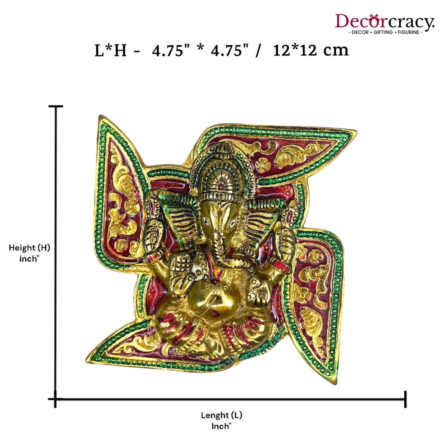 Swastik Ganesh Metal Multicolor