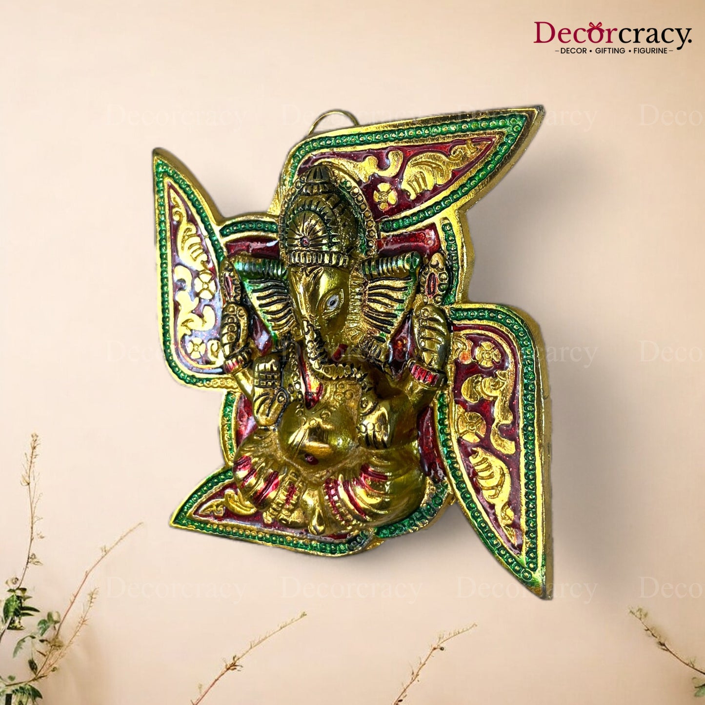 Swastik Ganesh Metal Multicolor