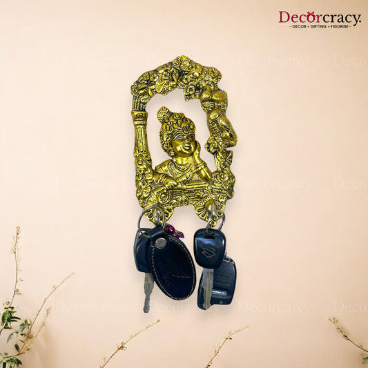 Kanha 2 Key Holder Metal golden