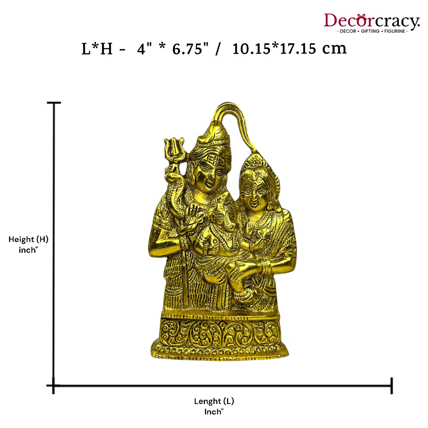 Shiv Pariwar Metal golden