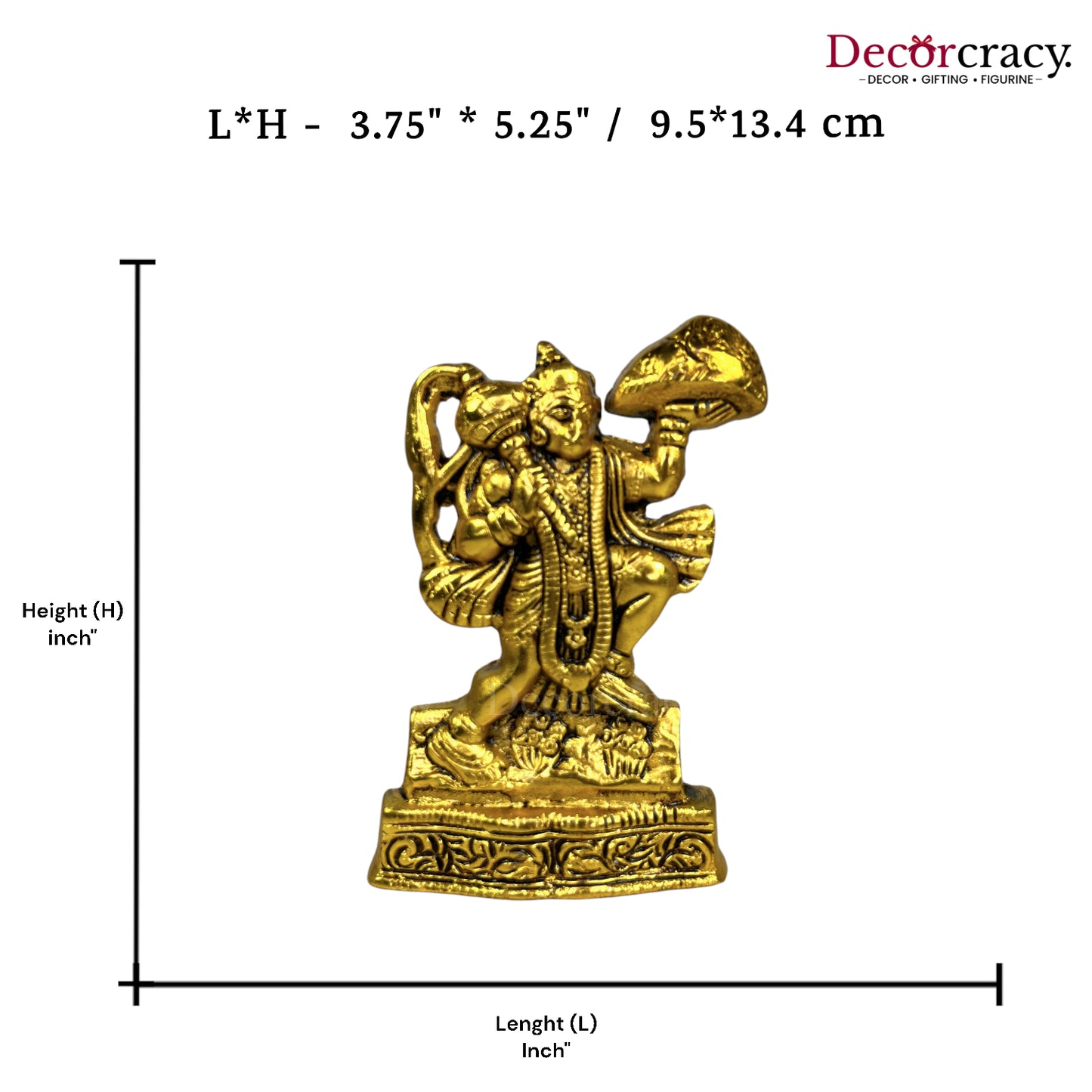 Shree Hanuman Metal golden