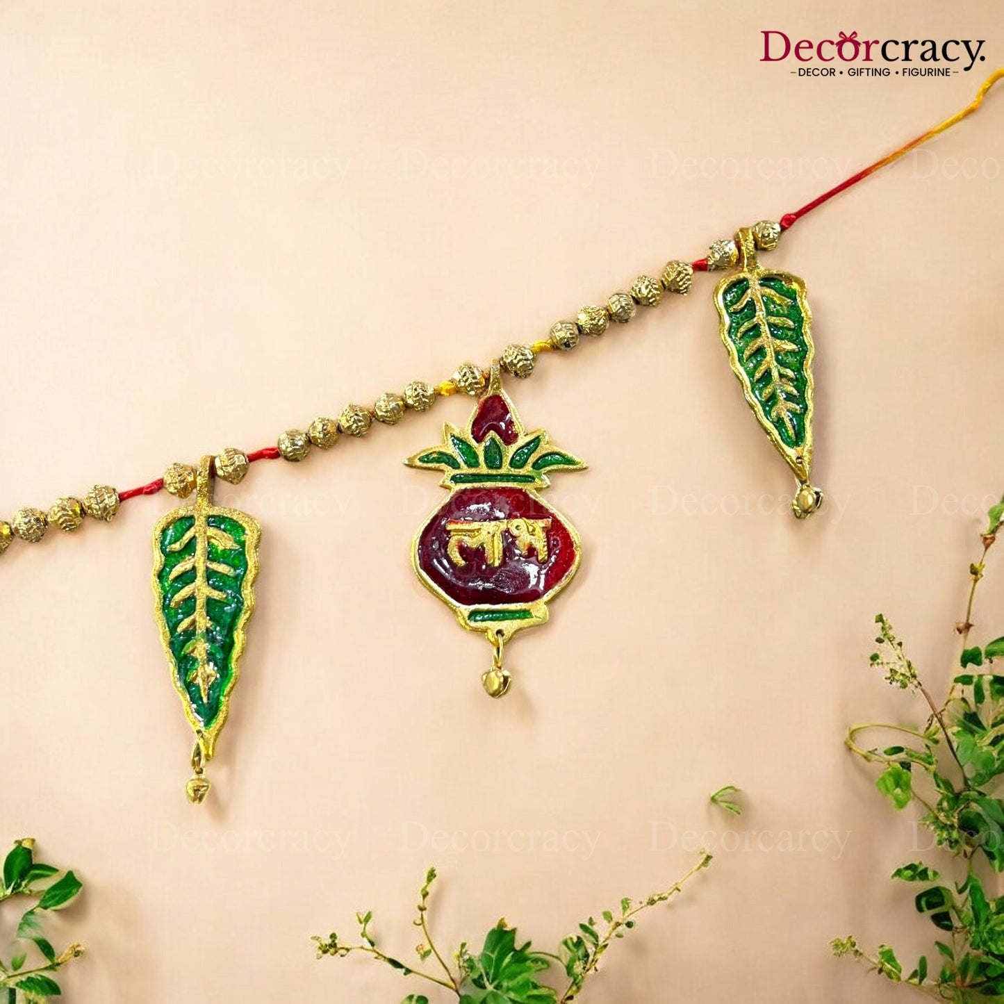 Shubh Labh Ganesh Kalash Bandarwaal Metal Multicolor
