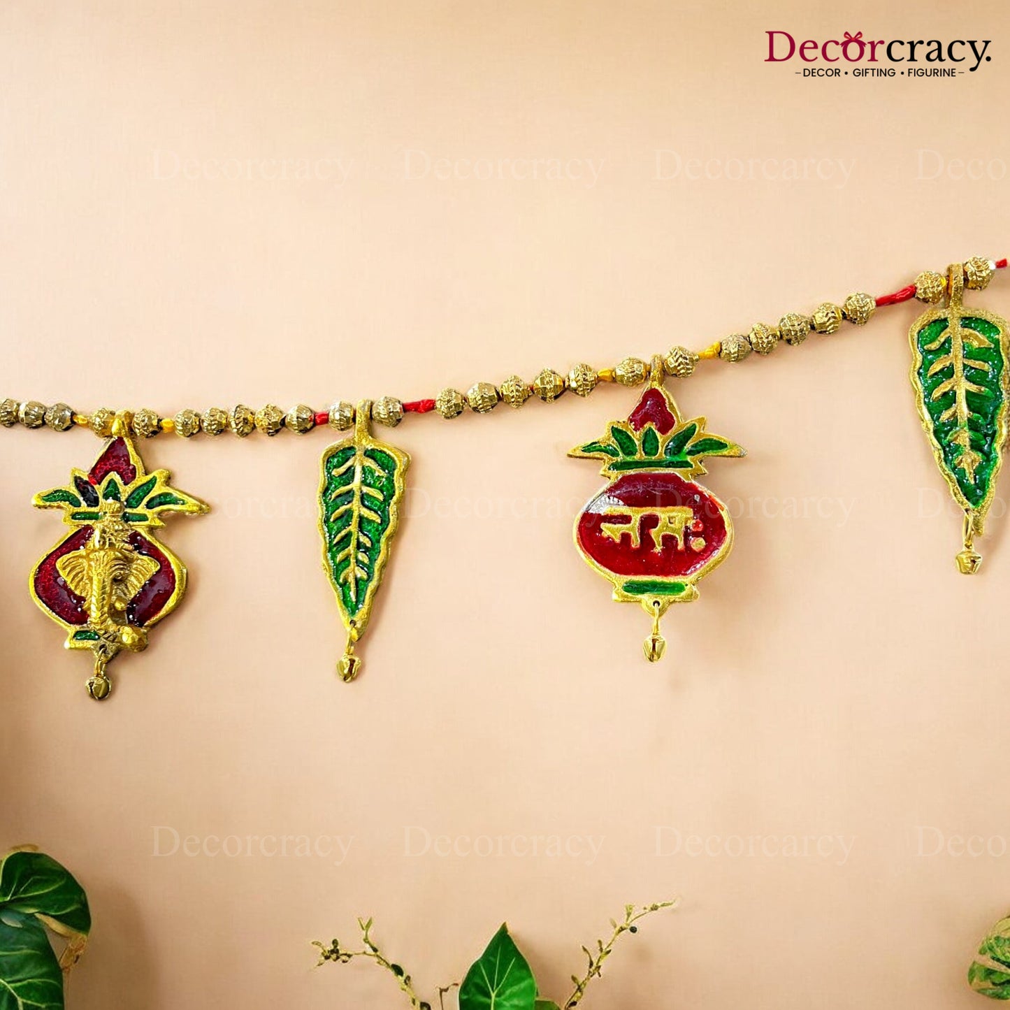 Shubh Labh Ganesh Kalash Bandarwaal Metal Multicolor