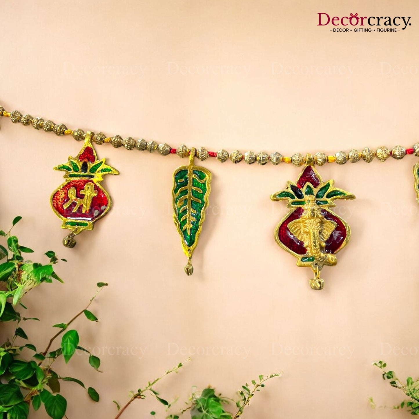 Shubh Labh Ganesh Kalash Bandarwaal Metal Multicolor