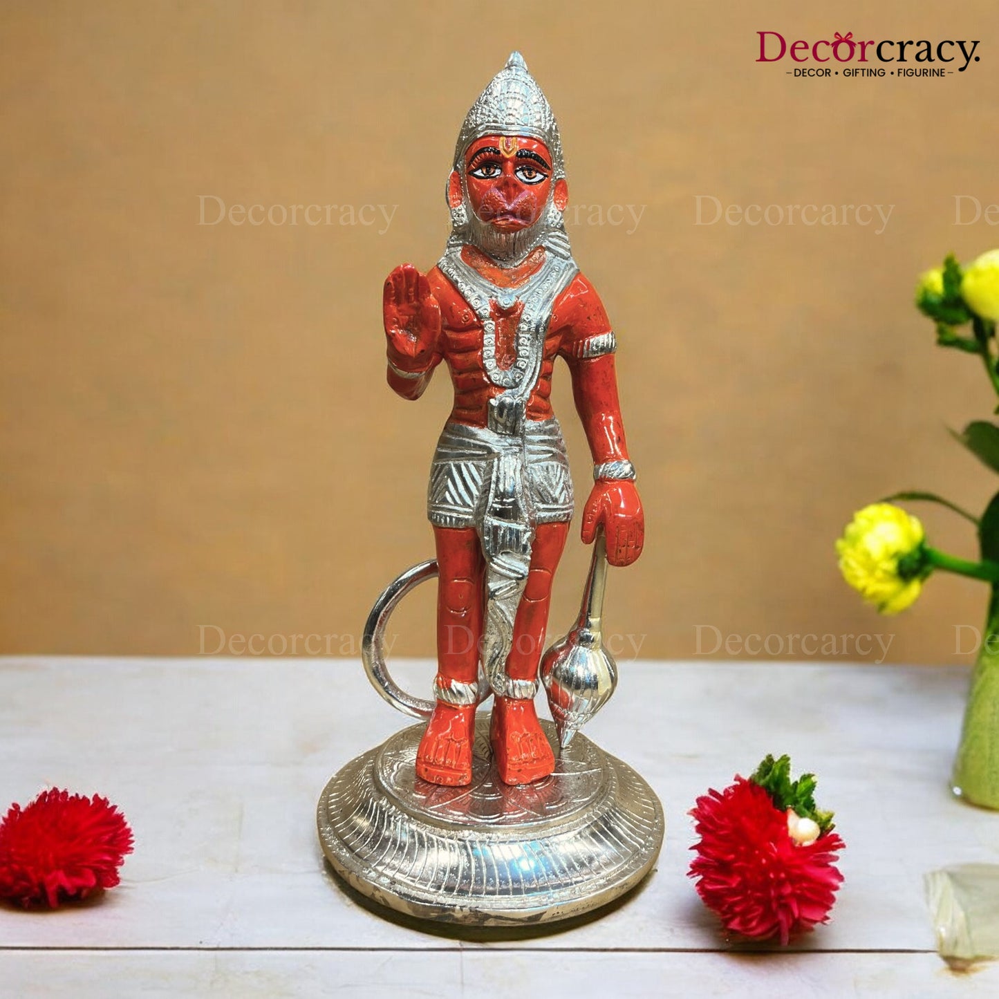 Shree Sindoor Hanuman Metal Multicolor