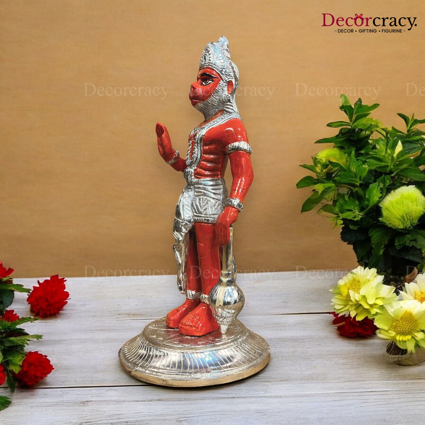 Shree Sindoor Hanuman Metal Multicolor