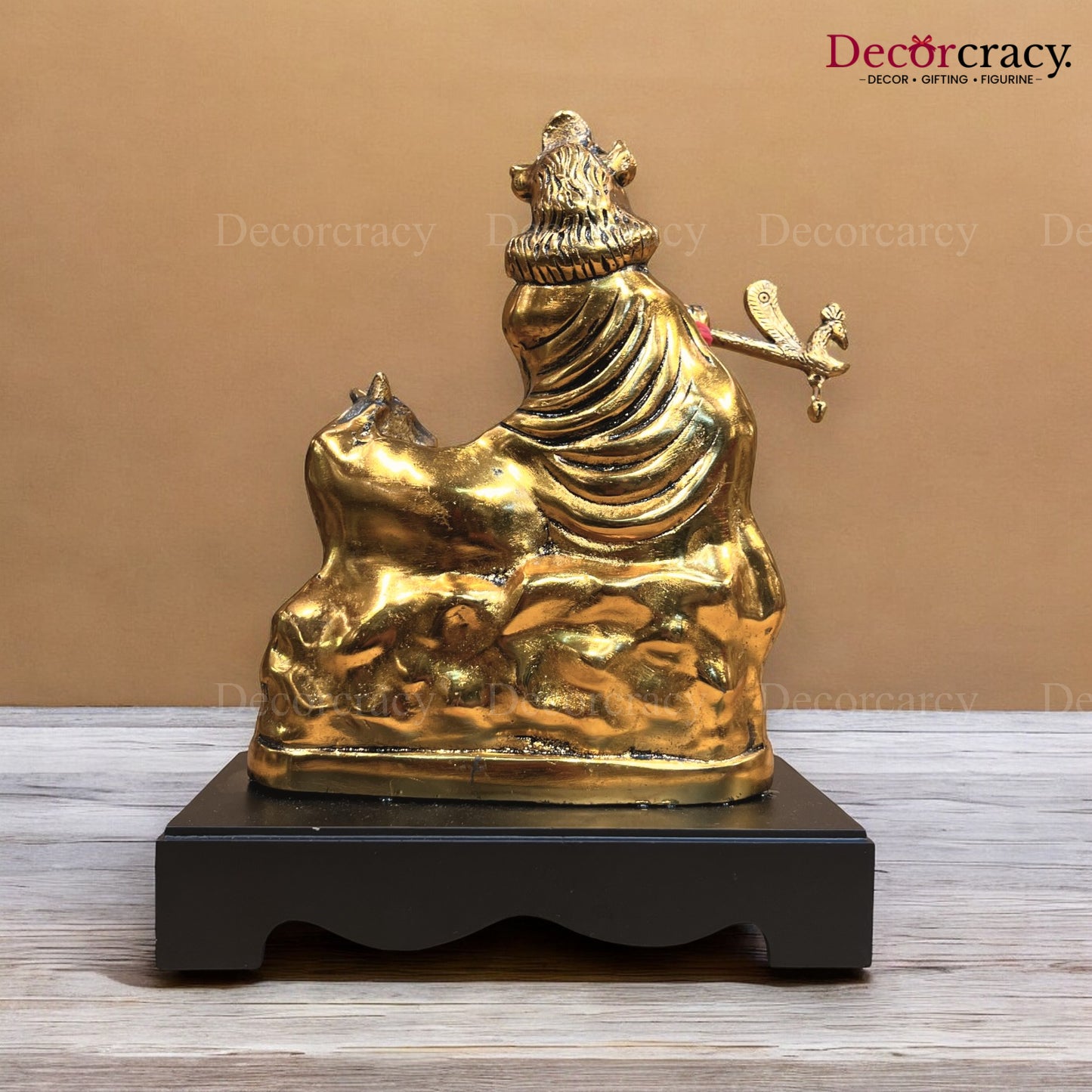 Shree Krishna with Bansuri Pavti Metal golden