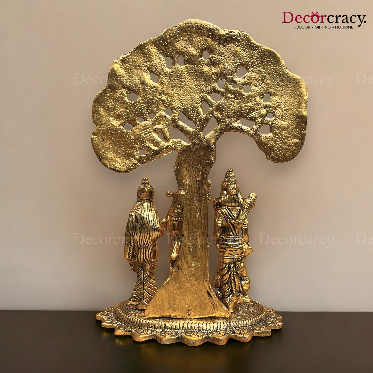 Shree Ram Darbar Tree Metal golden