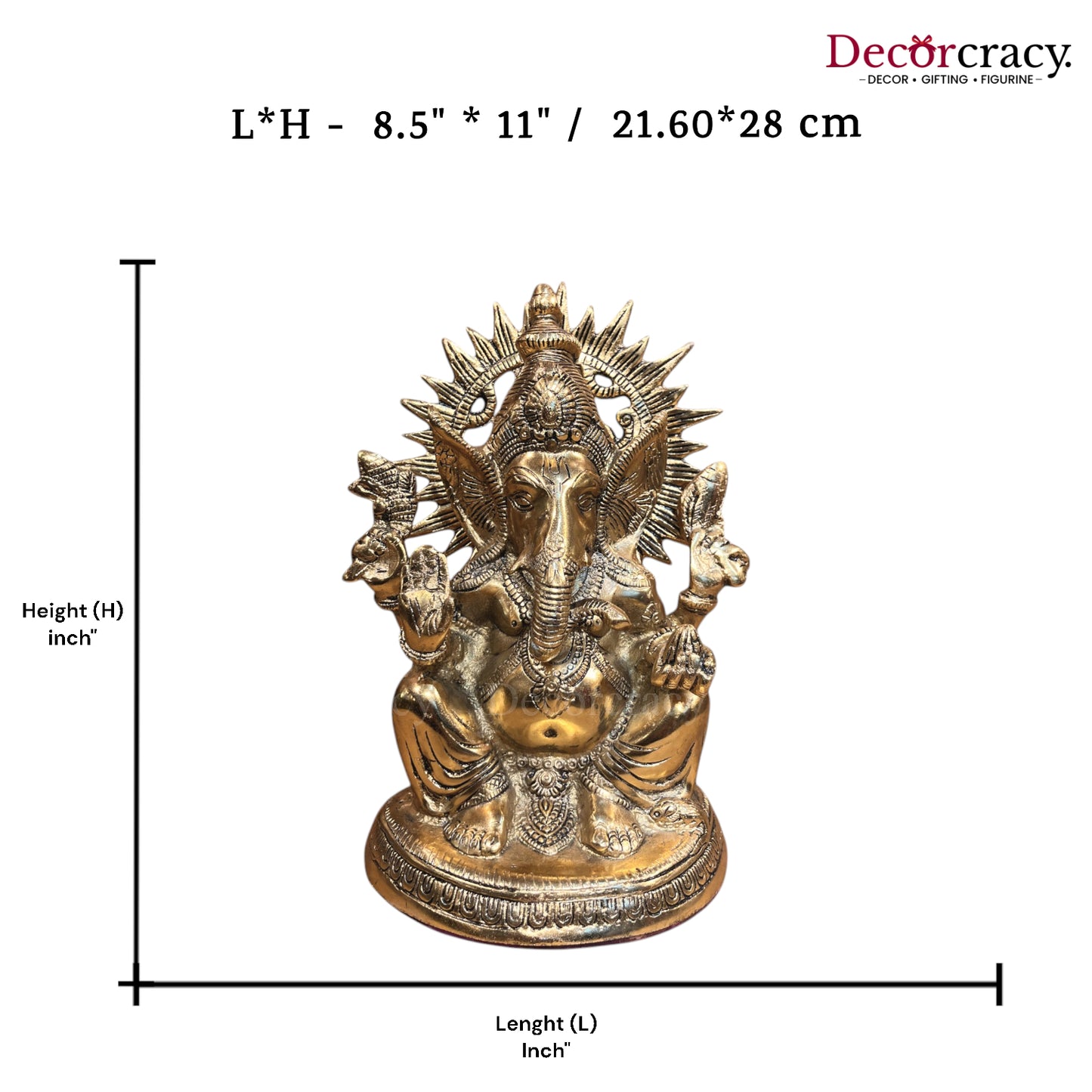 Shree Ganesh Ji Metal golden