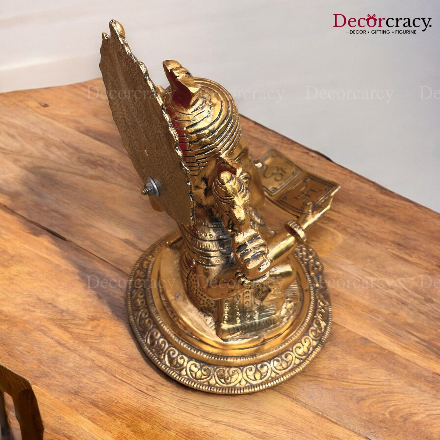 Pagdi Ganesh Reading Metal golden