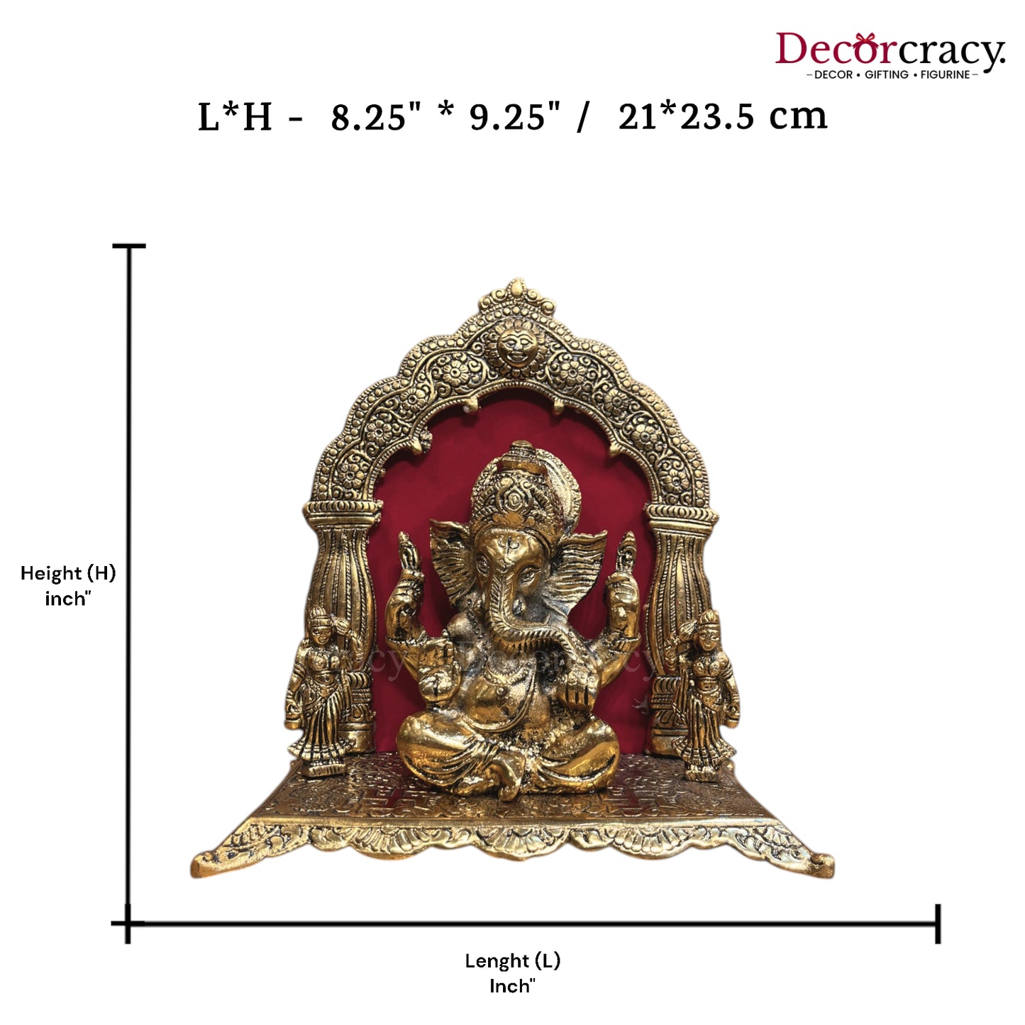 Riddhi Siddhi Ganesh Sooraj Mehraab Metal golden