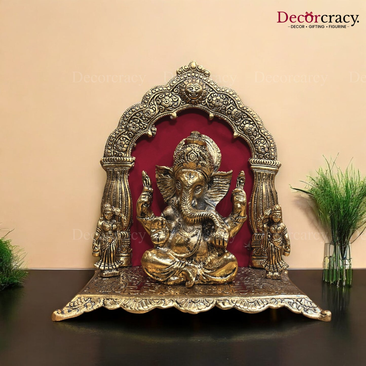 Riddhi Siddhi Ganesh Sooraj Mehraab Metal golden