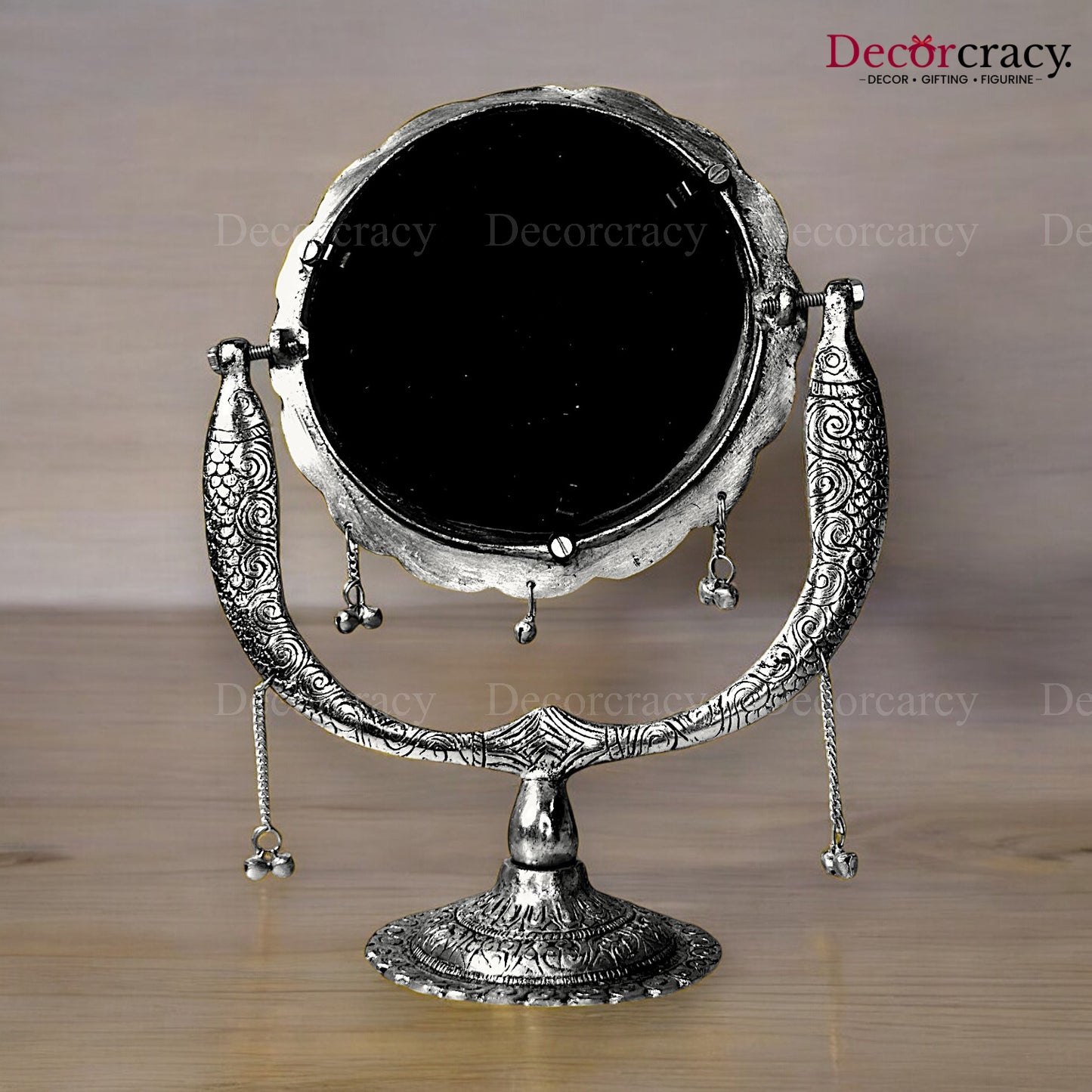 Fish One Sided Mirror Metal silver