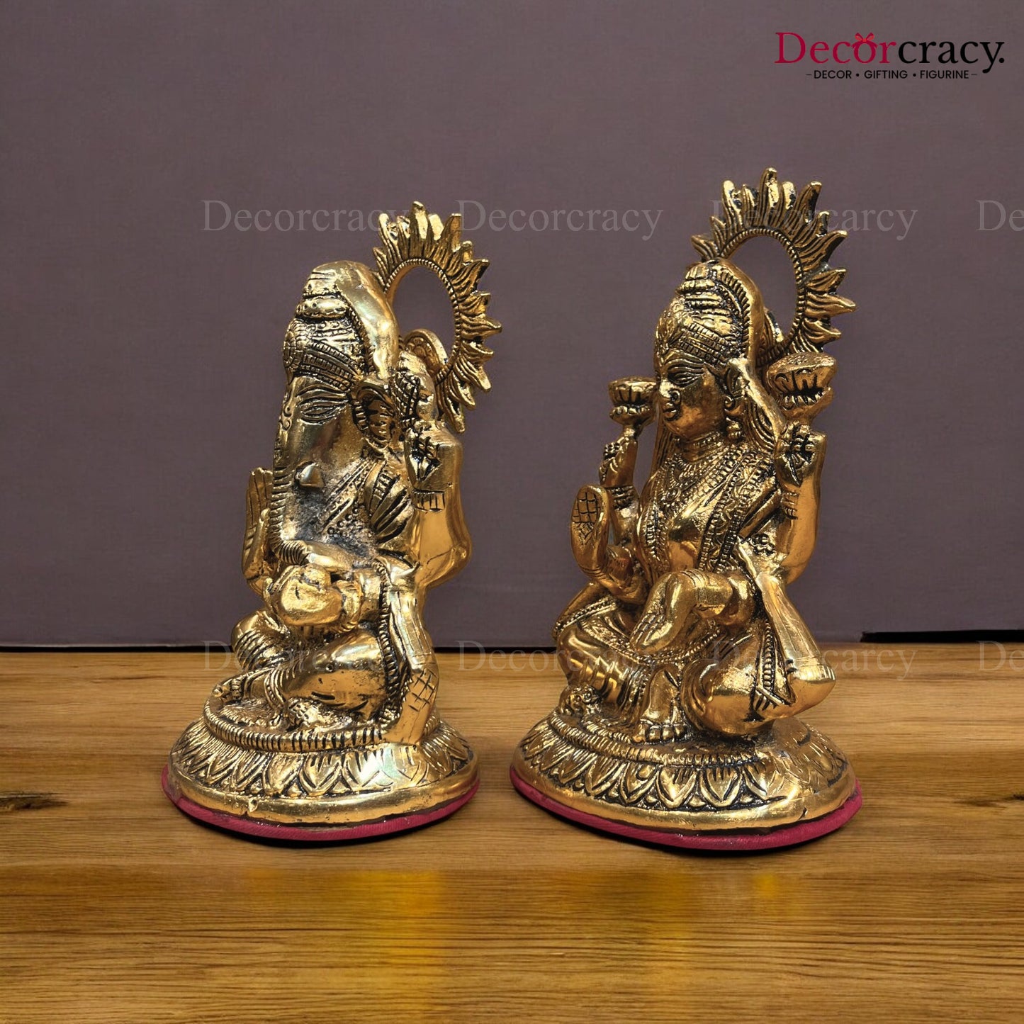 Shree Ganesh Lakhsmi Metal golden