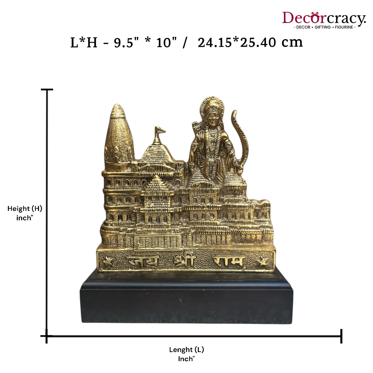 Shree Ram Ayodhya Pavti Metal golden