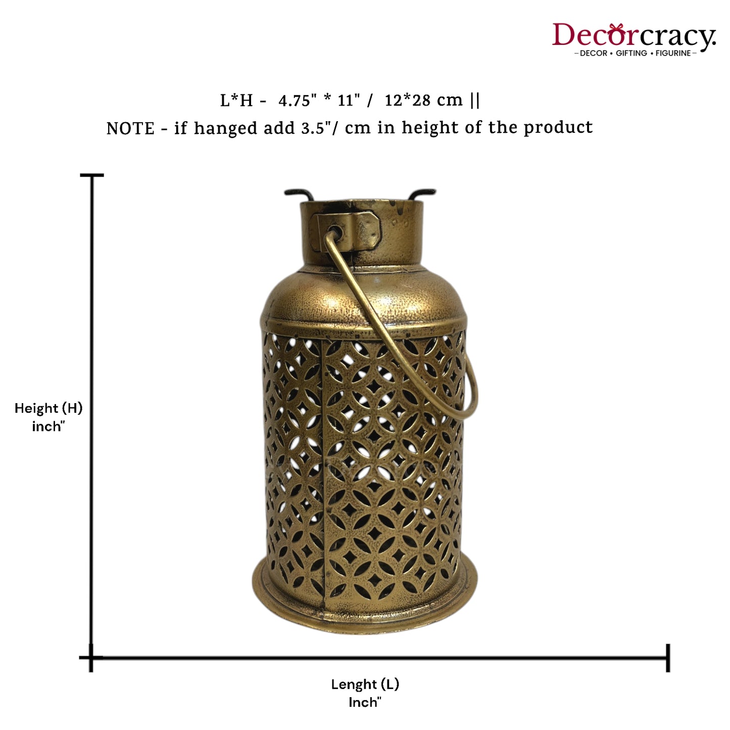 Pot Iron Antique Copper Netted Design Tealight Candle Holder Stand Tribal Village Art