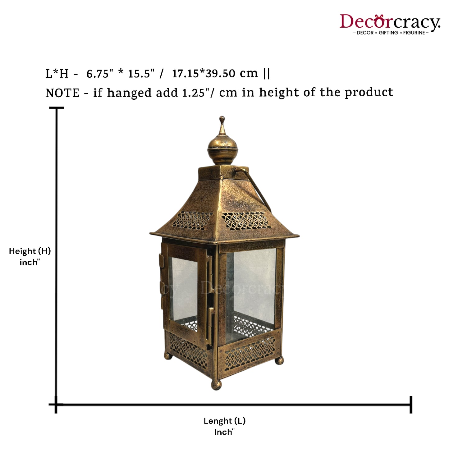 Lantern Glass Iron Medium Antique Golden Netted Design Open Tealight Candle Holder Stand Tribal Village Modern Art