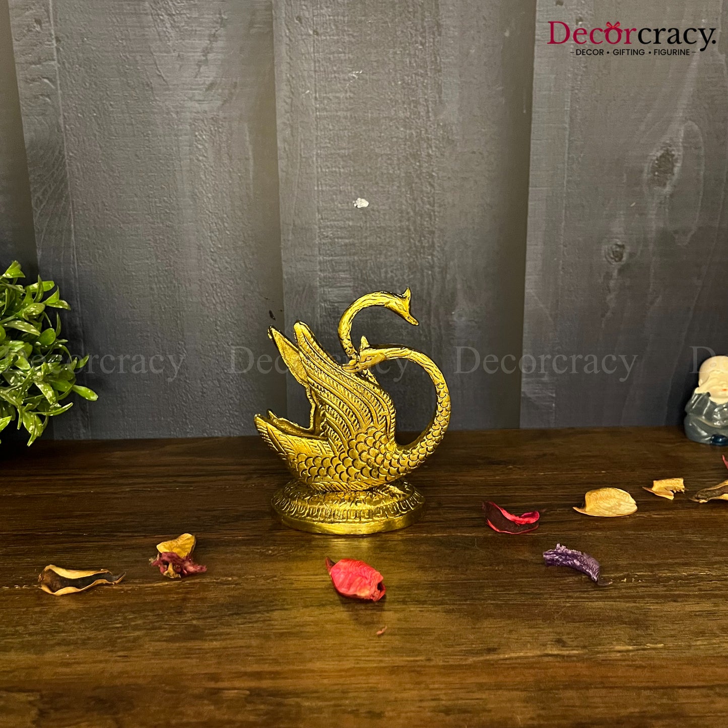 Duck Napkin Holder Metal golden