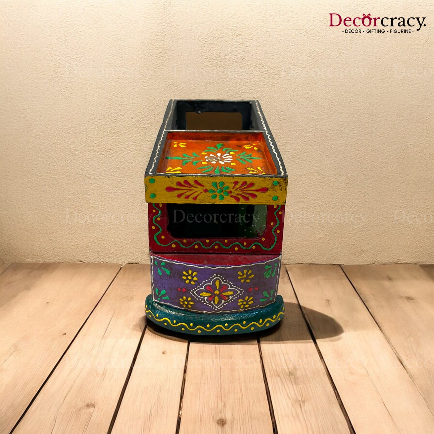 Truck Multicolor Hand Painted Wooden Rajasthani