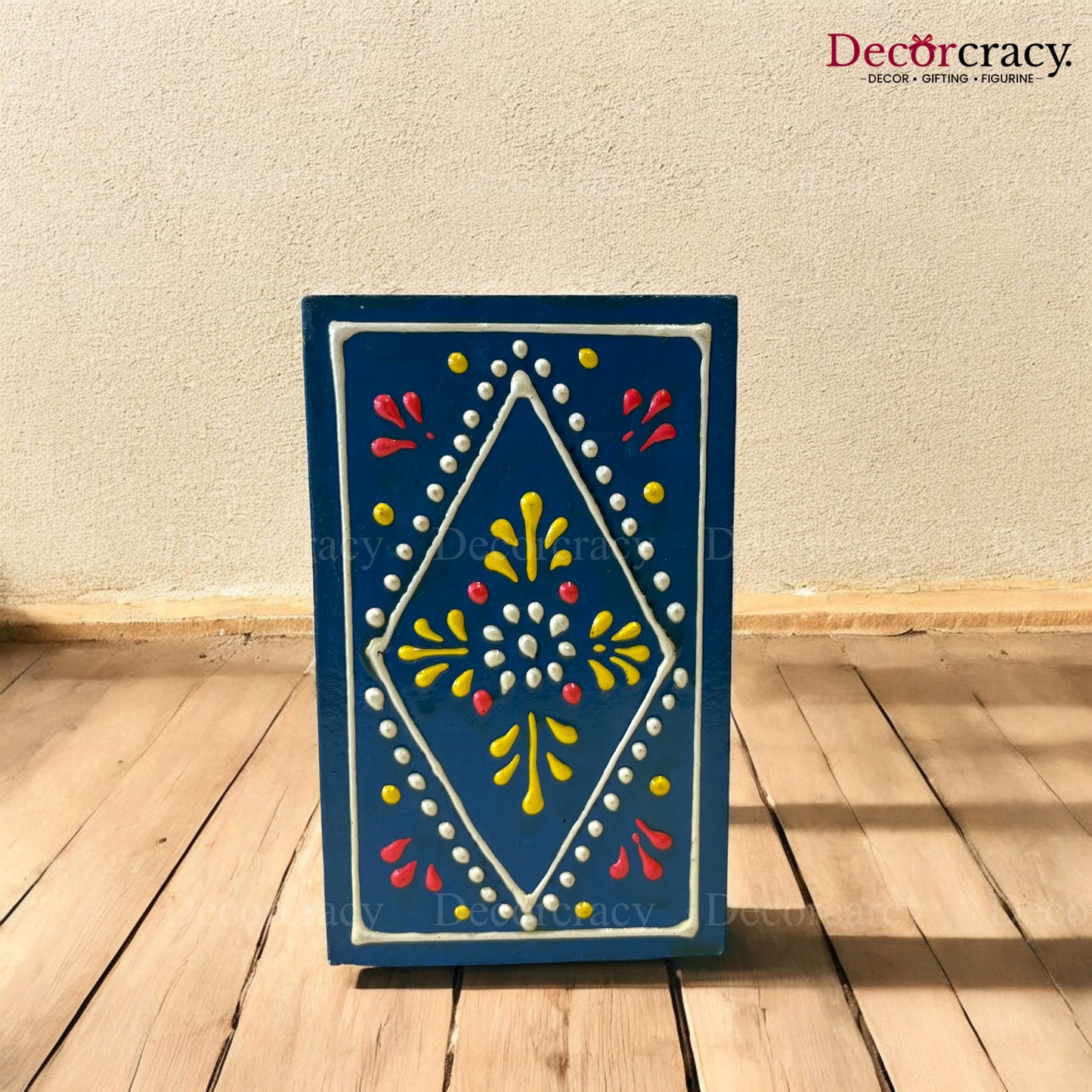 Pen Holder Hand Painted Wooden Rajasthani