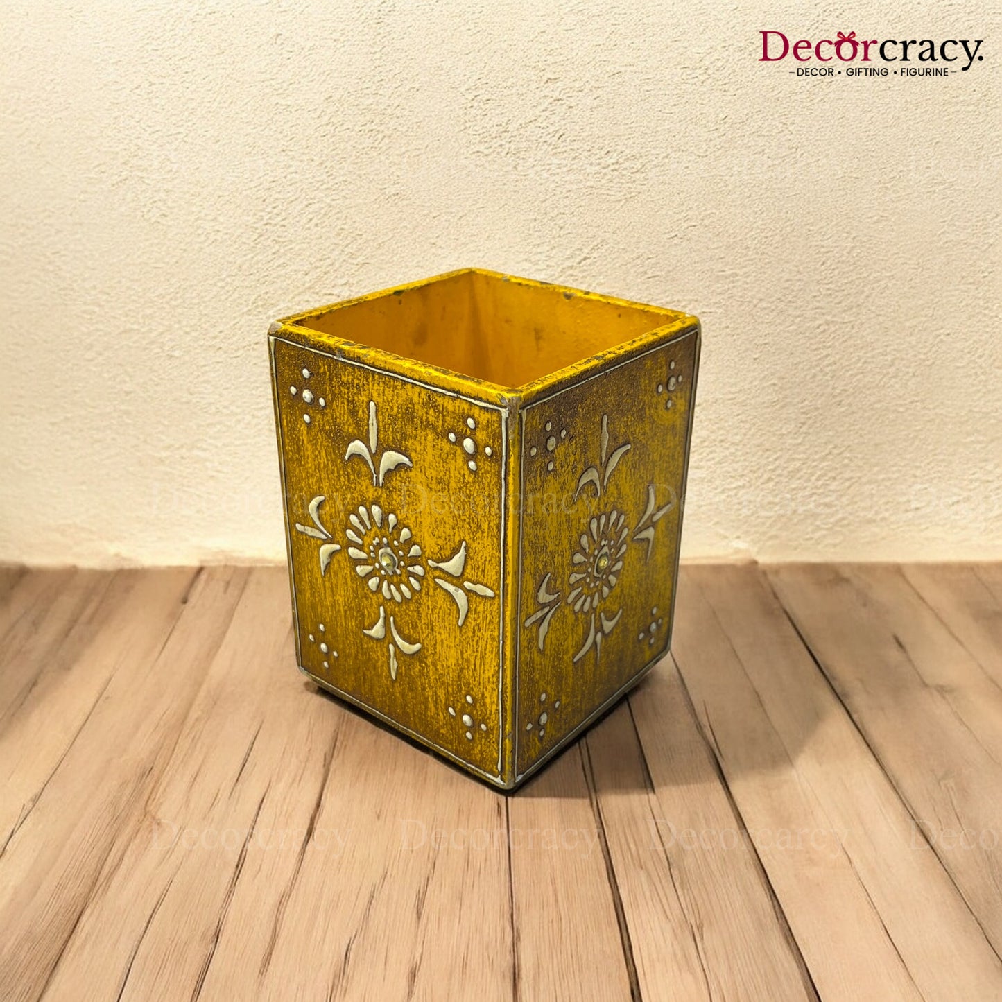 Pen Holder Hand Painted Wooden Rajasthani