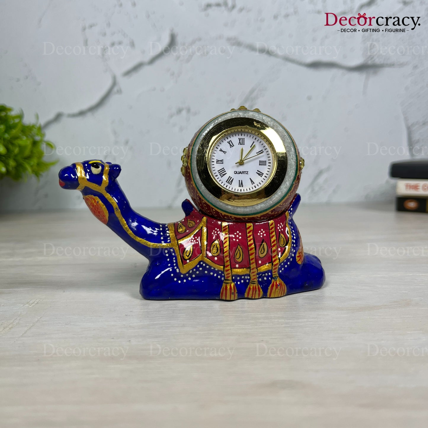 Camel Watch 1Pc Metal Meenakari Art Hand Painted Animal Set Blue/Multi
