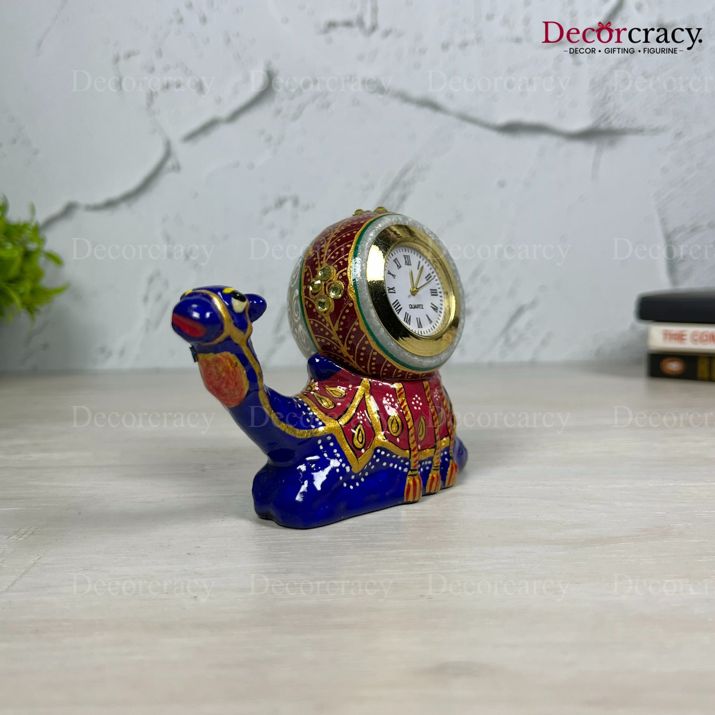 Camel Watch 1Pc Metal Meenakari Art Hand Painted Animal Set Blue/Multi