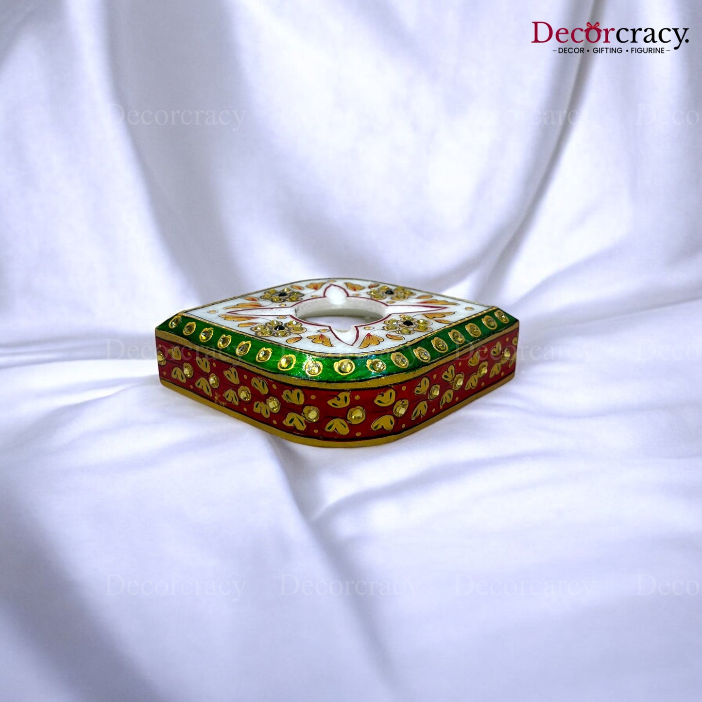Rajasthani Marble Ash Tray Meenakari
