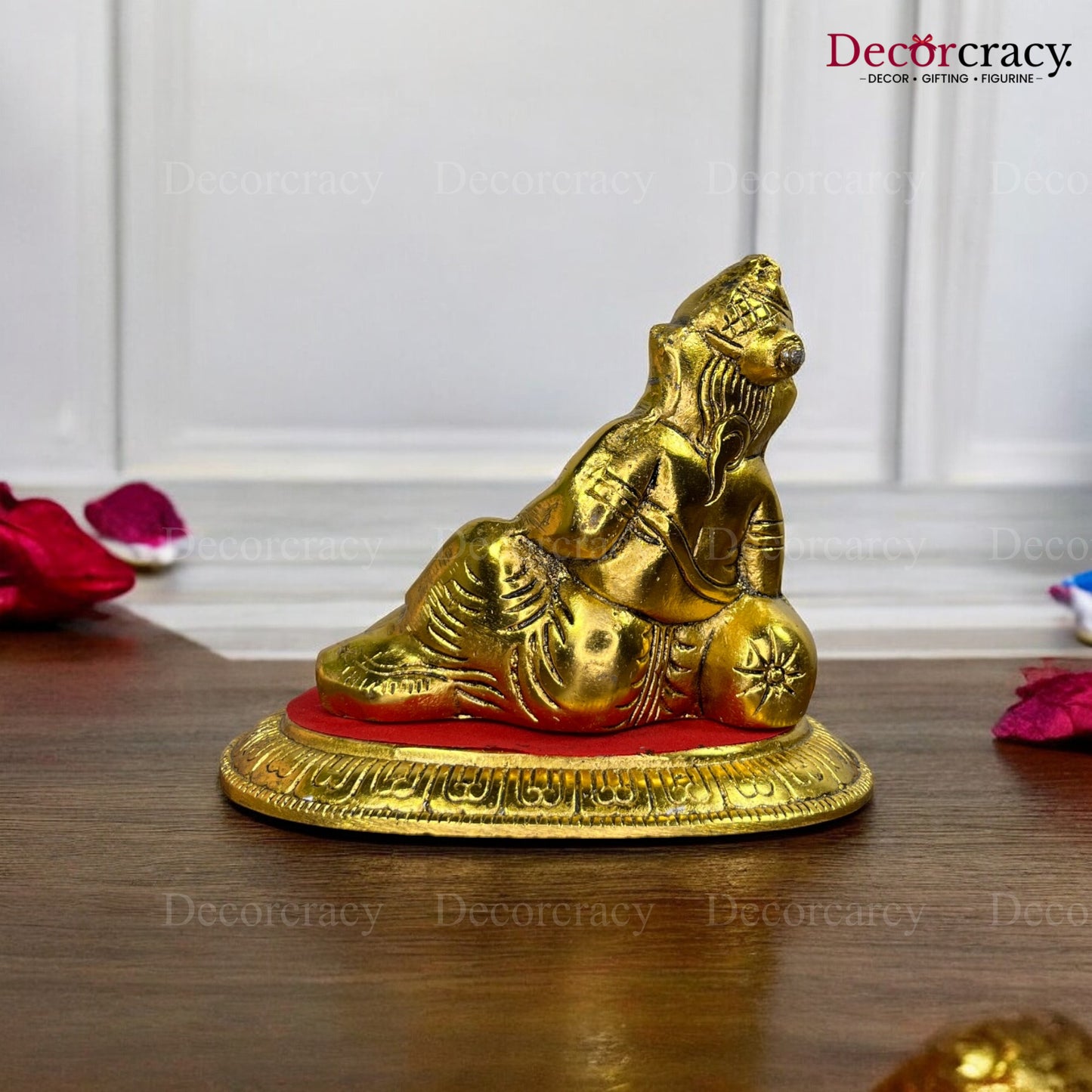 Relax Ganesh Aaram Idol Metal golden