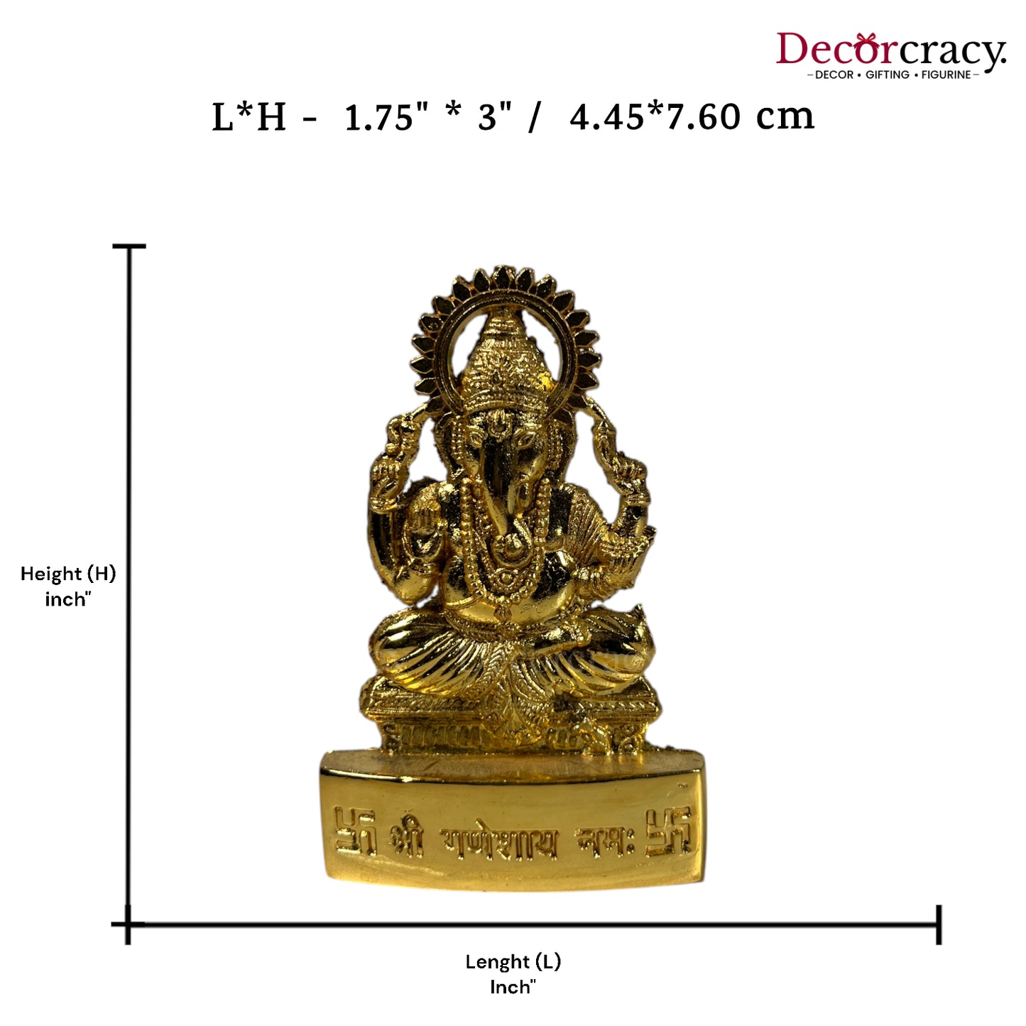 Shree Ganesh Golden Metal God SP Idol