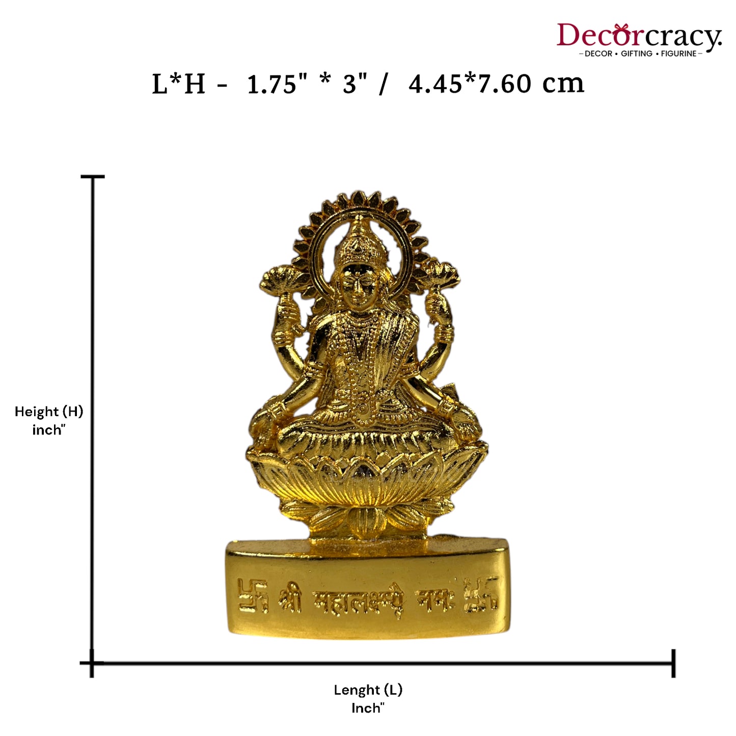 Shree Lakshmi Golden Metal God SP Idol