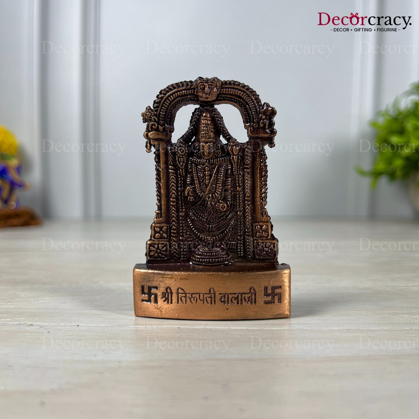 Tirupati Balaji Antique Copper Metal God SP Idol