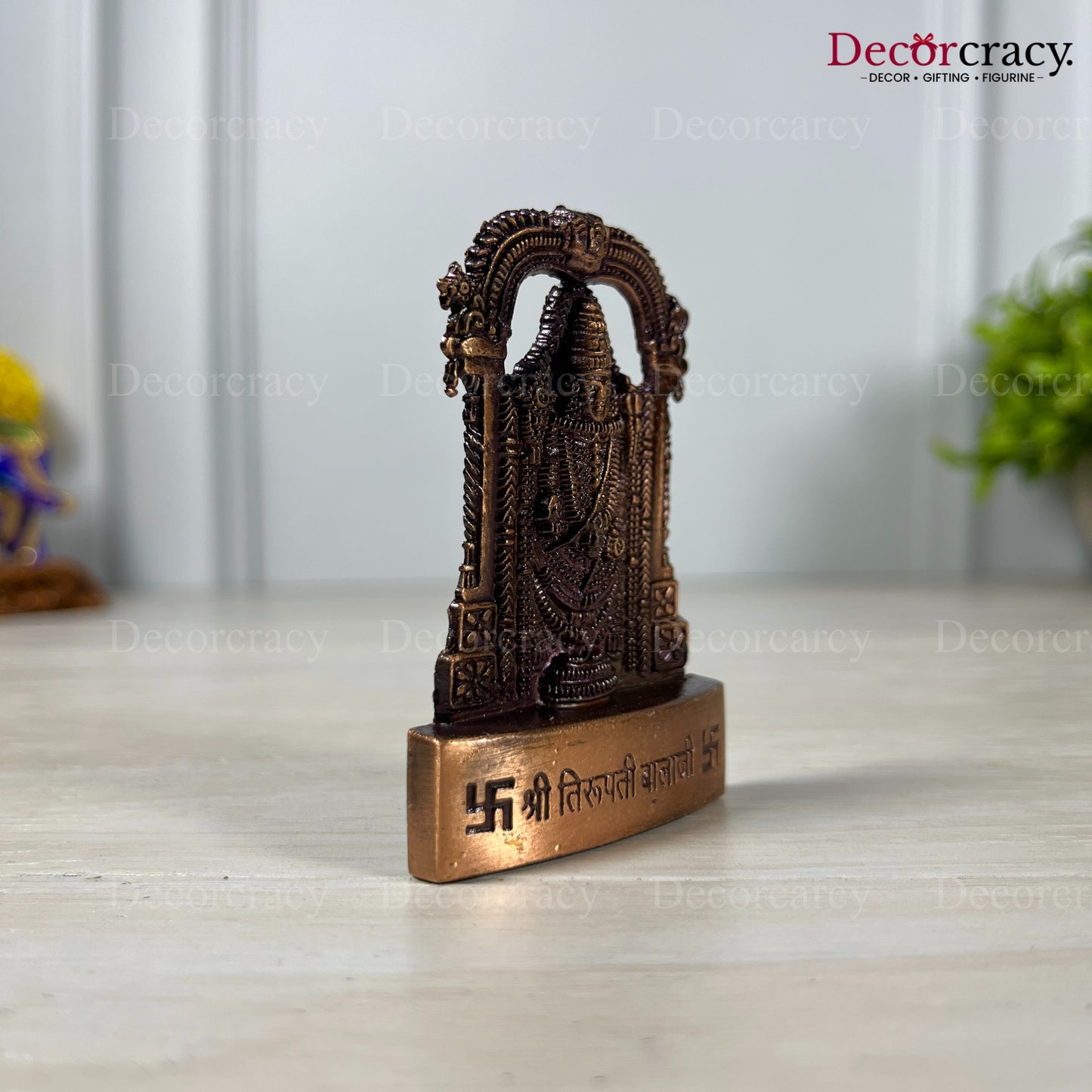 Tirupati Balaji Antique Copper Metal God SP Idol