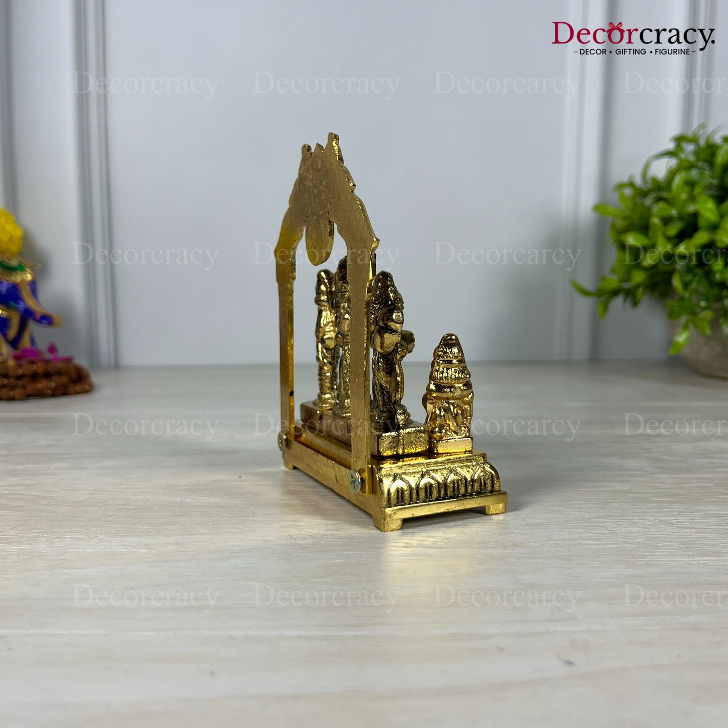 Shree Ram Darbar Peacock Mehraab Golden Metal God SP