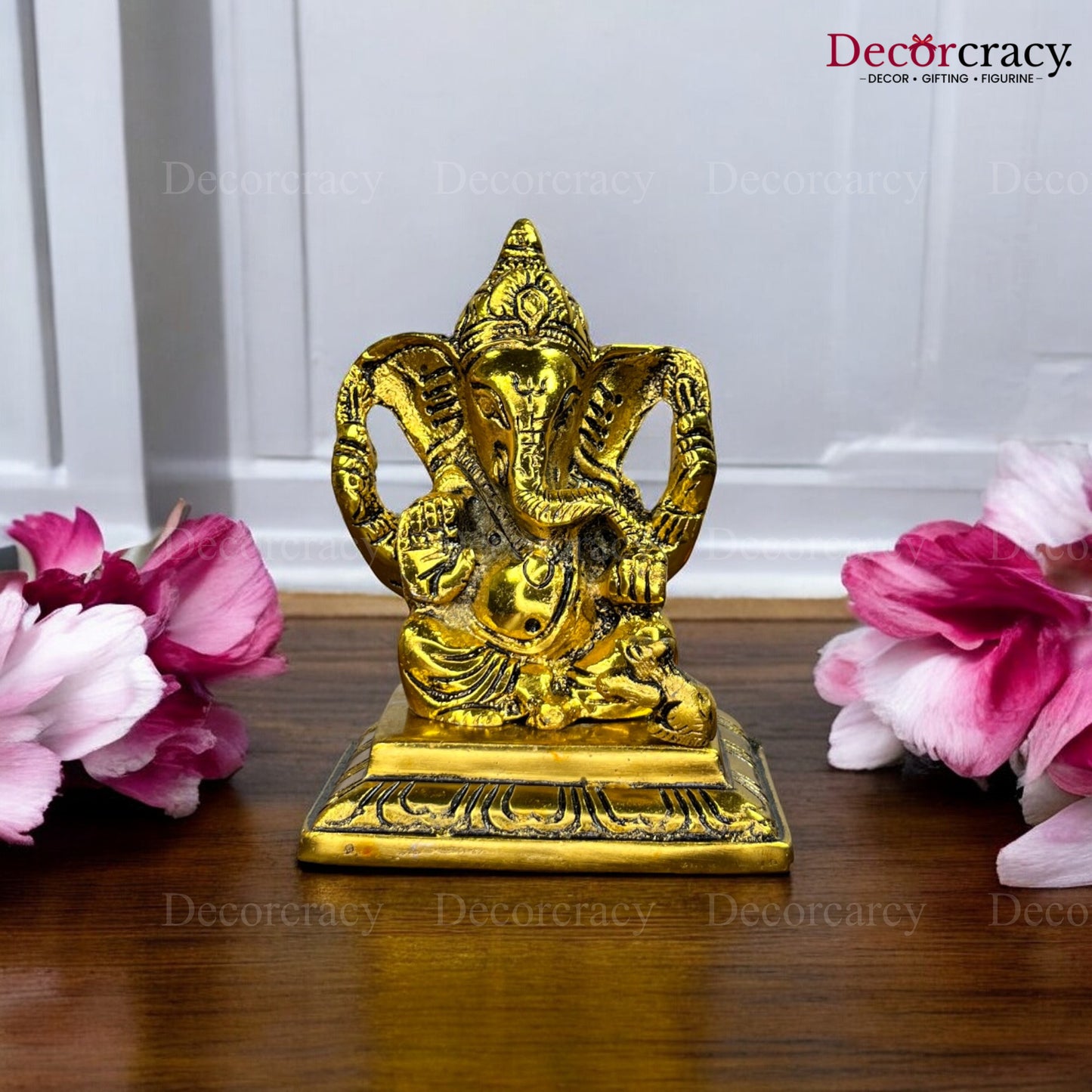 Shree Ganesh Idol Metal golden