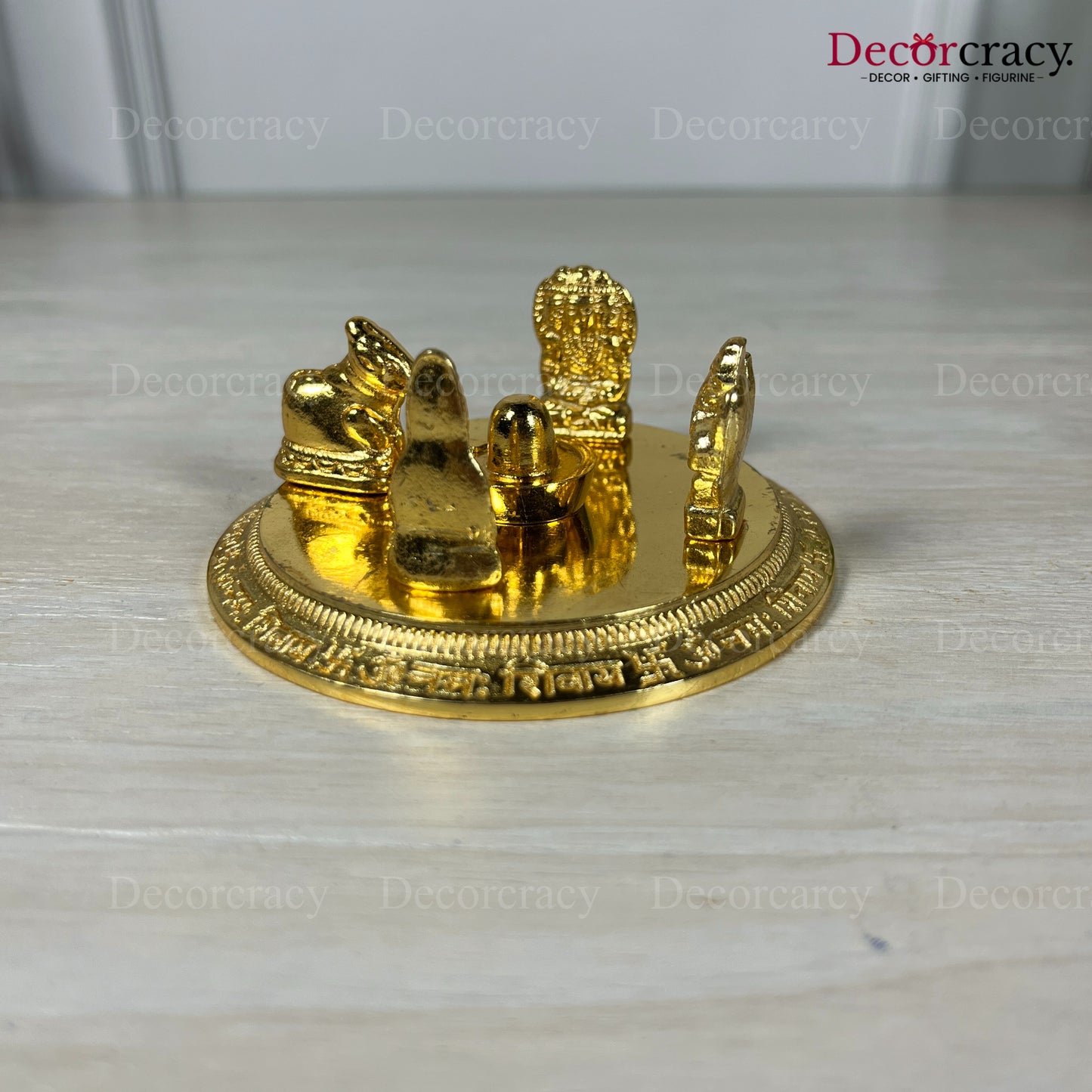 Shiv Parivar Mandir Shivling Golden Metal SP