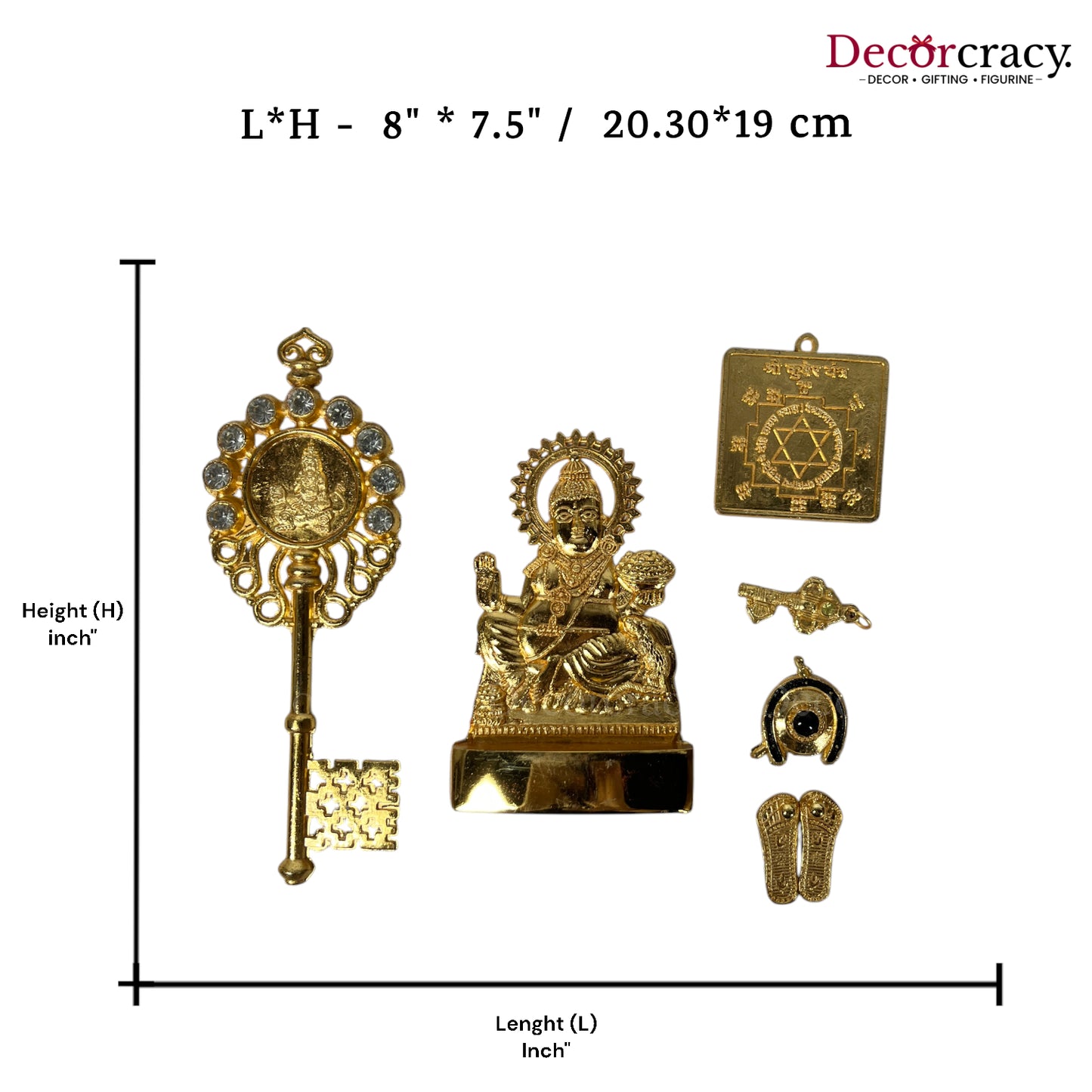 Shree Kuber Dhan Varsha Yantra Diwali Poojan Golden Metal SP