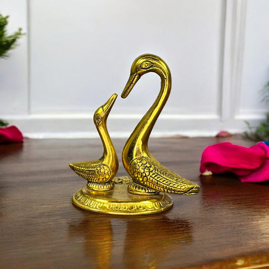 Love Birds Metal golden
