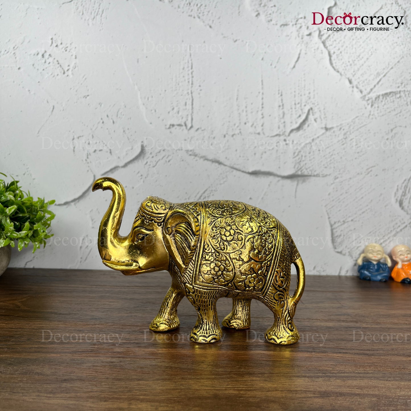Elephant Set Hathi Metal golden
